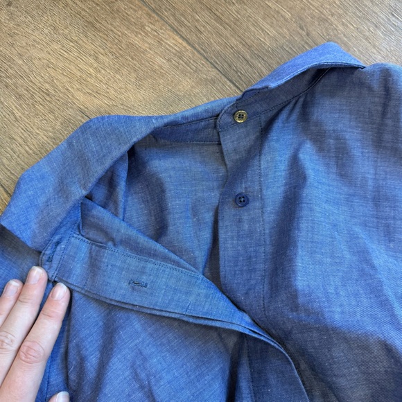 CALVIN KLEIN collared belted dress midi - Picture 5 of 11